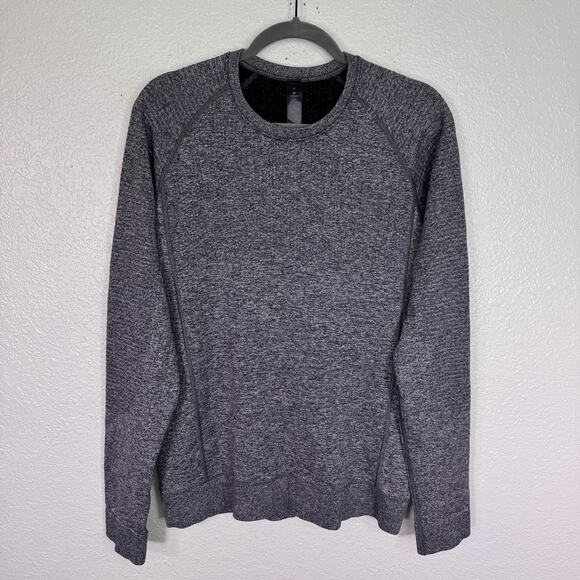 Lululemon Engineered Warmth Shirt Mens Medium Crew Sweatshirt Sweater Wool Blend - Picture 1 of 9